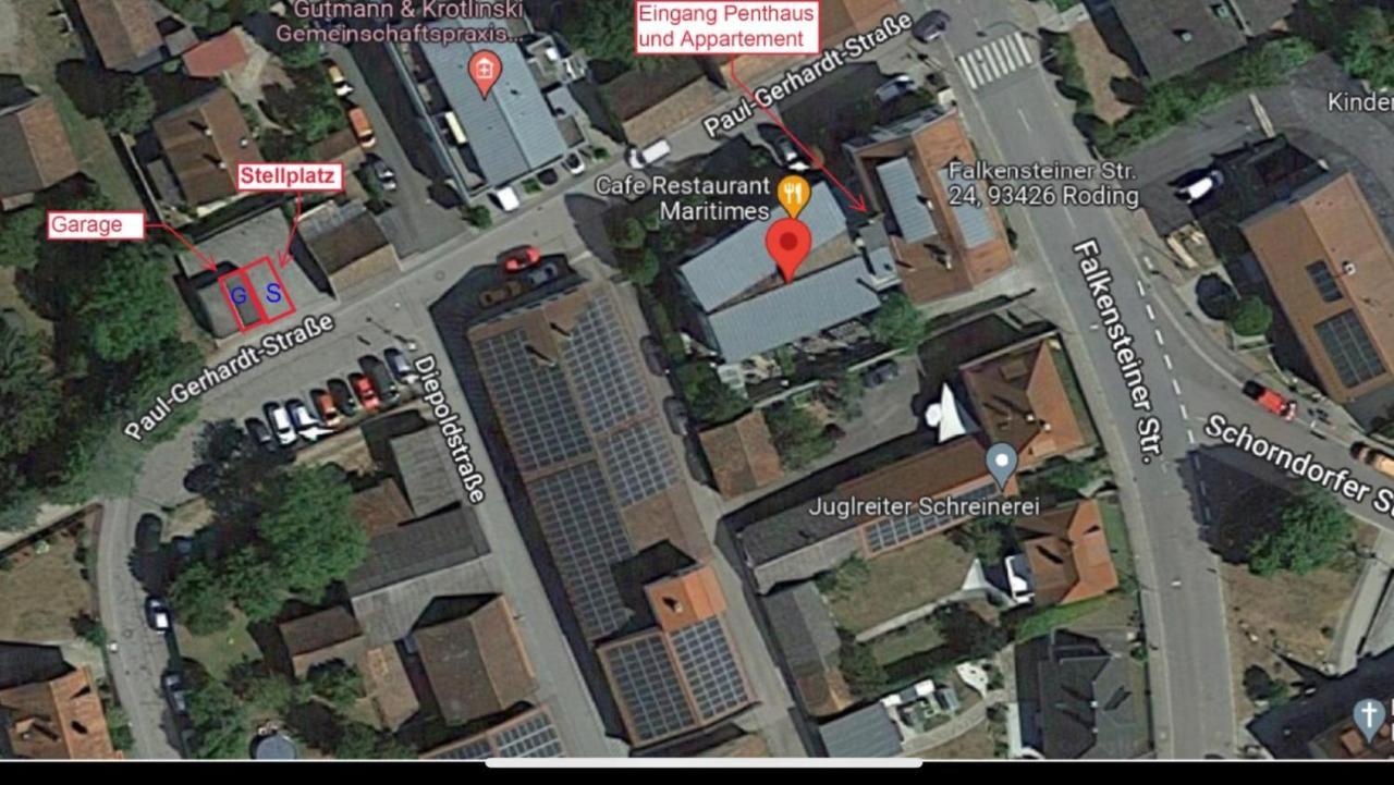 Luxus Loft Ueber Den Daechern Von Roding Esterno foto